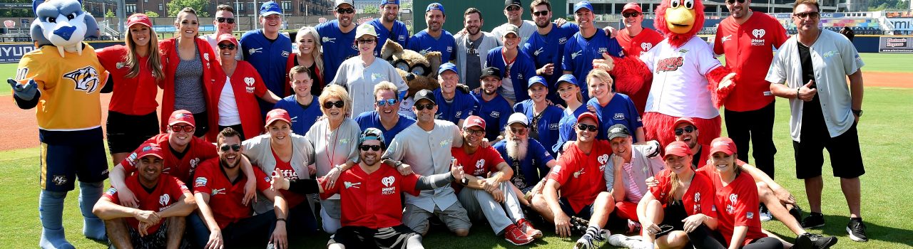 NASHVILLE, TN - JUNE 09:  Team Grand Ole Opry poses for a photo before  at the 28th Annual City of Hope Celebrity Softball Game on June 9, 2018 in Nashville, Tennessee.  (Photo by Rick Diamond/Getty Images for City Of Hope)