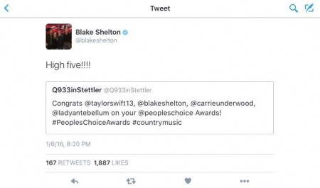 Blake Tweet